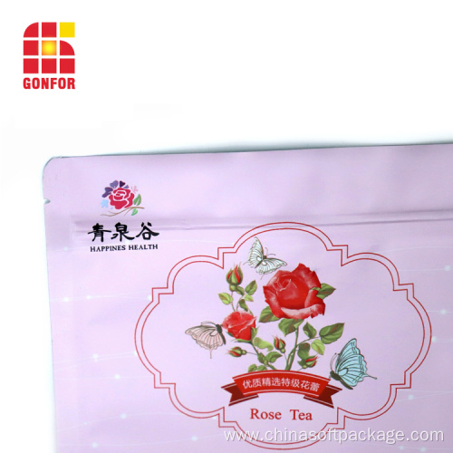 custom printed resealable bags tea bags